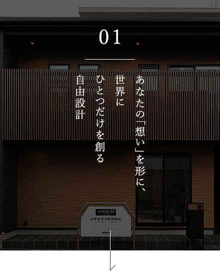01あなたの「想い」を形に、世界にひとつだけを創る自由設計