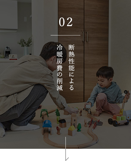 02 断熱性能による冷暖房費の削減
