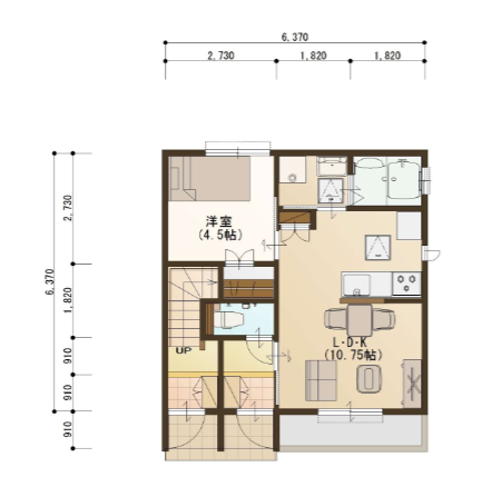 効率的な間取りで快適にすごせるおうち