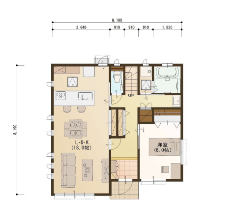 デスクワーク可能な理想の住まい、家で快適な新しい生活がここに。