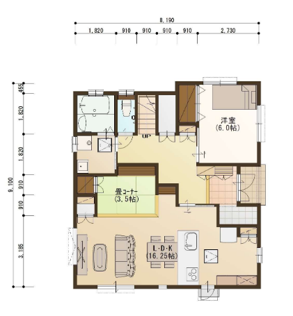 贅沢な広がり、42坪の住まい。理想の空間を注文住宅で実現